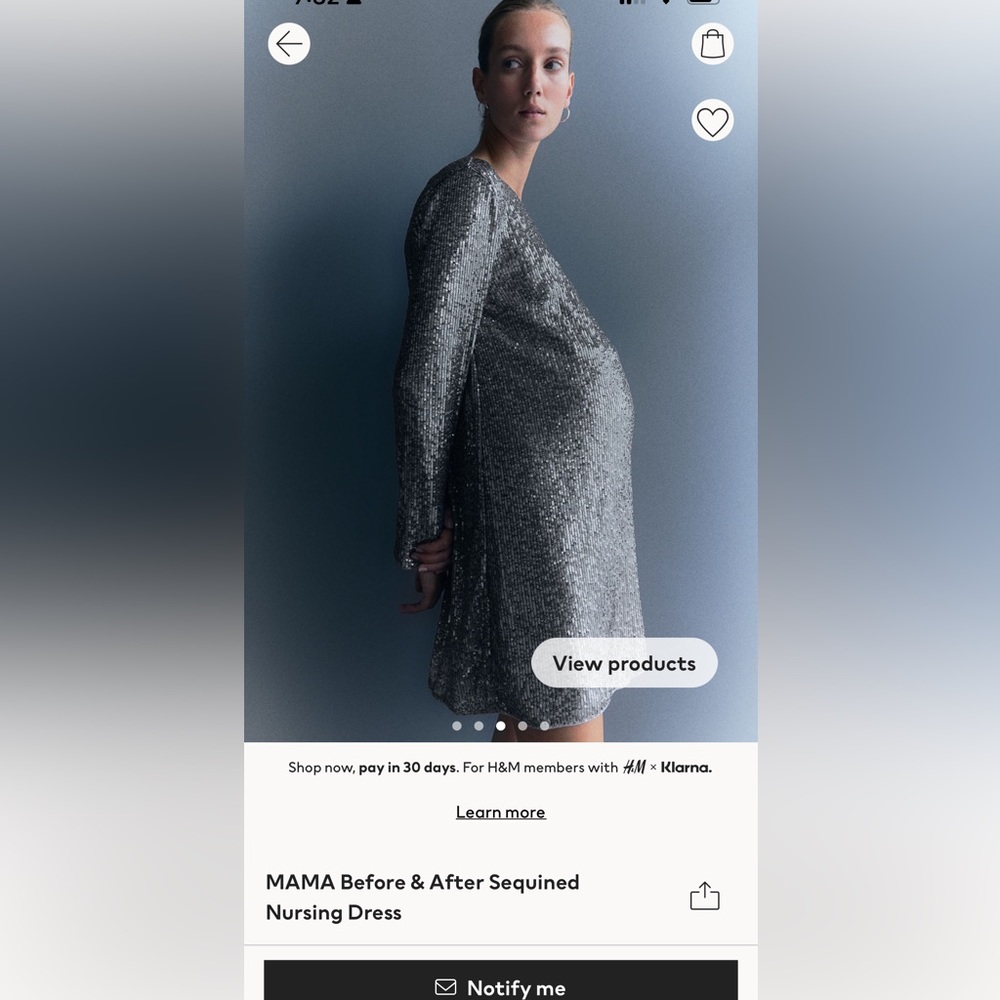 Maternity formal wear H&M size medium